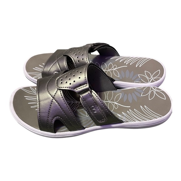 GEORGE Silver Mandy Women’s Sandals Size 10 - Picture 1 of 5